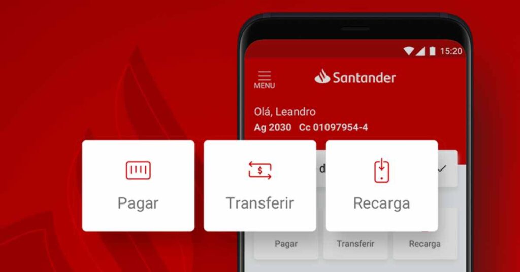 Aplicativo Santander Mobile