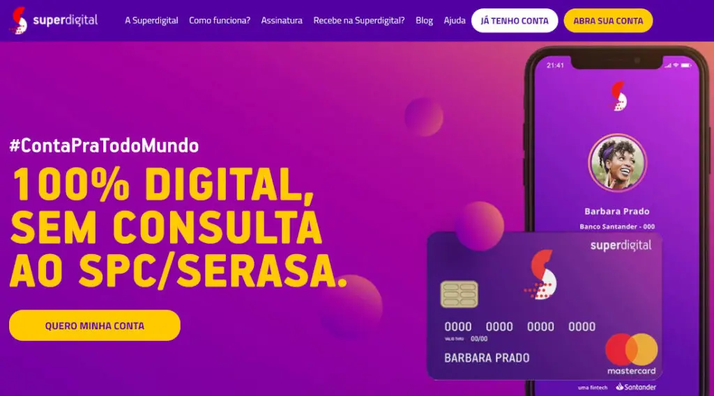 Veja como solicitar o Cartão de Crédito Superdigital