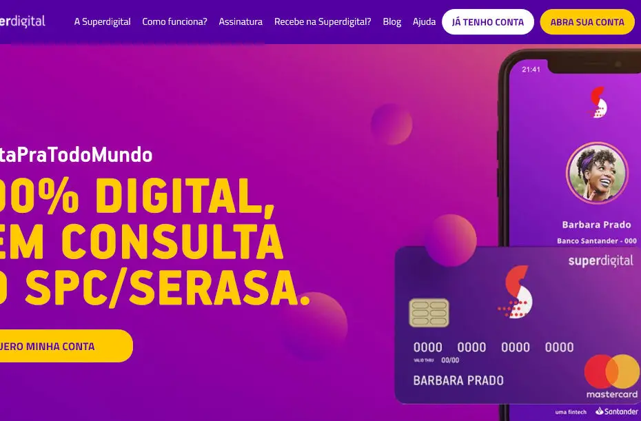 Veja como solicitar o Cartão de Crédito Superdigital